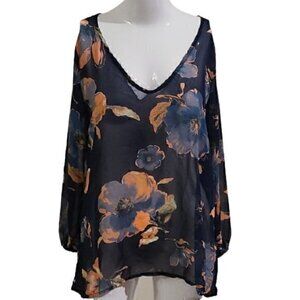 [Tua] Flower Sheer Top - Size S